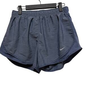 Nike Dri-fit Athletic Running sports shorts denim blue women's size Medium